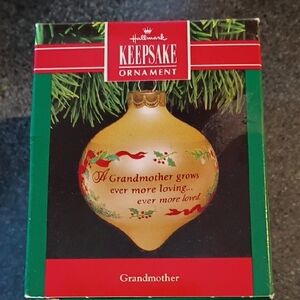 Hallmark Keepsake Grandmother Ornament - Glass